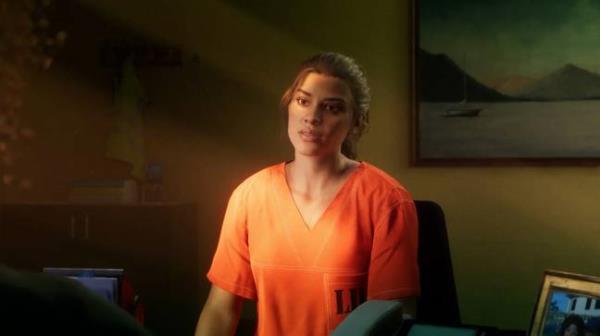 Lucia does appear to be in prison in the trailer. Credit: Rockstar Games
